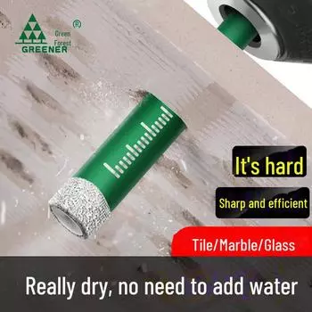 «Green Forest Магнитное сверло для плитки и стекла, мрамора и камня» 6+8, 2 pieces in total