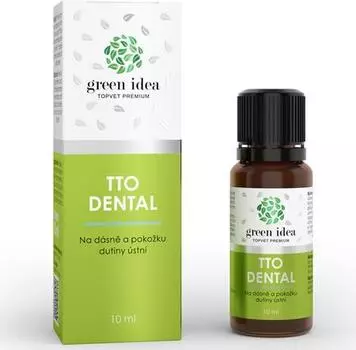 Green Idea TTO DENTAL лекарственный растительный препарат для десен и кожи полости рта TU прозрачный