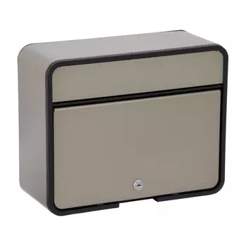 Почтовый ящик Green Life стальной почтовый замок Camlock подходит для конвертов A4 титаново-серый глубина x высота x ширина FH-58P(ТГГ) 15,0 30,0 37,5см