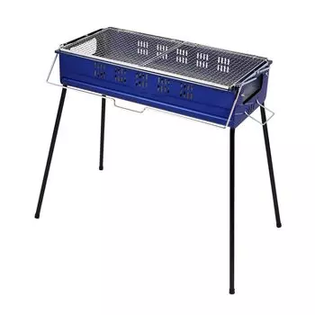 GREEN LIFE Сделано в Японии Барбекю-барбекю Легко добавляемый древесный уголь для барбекю на 5-7 человек CBN-650ST1TN(BL)