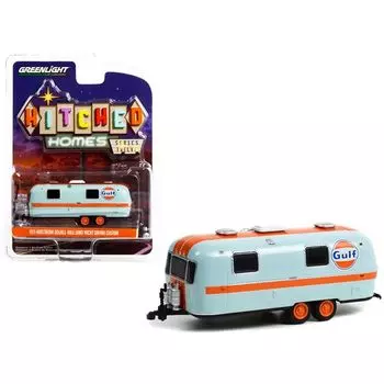 green light 1/64 airstream double axle land yacht safari custom 1972 gulf Greenlight camper [product]