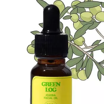 Green Log Масло жожоба для лица 12 мл нерафинированное масло жожоба холодного отжима мульти-масло, 1 шт.