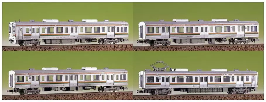Green Max N Gauge 419 JR211 series 5000 series formation set 4-car белый