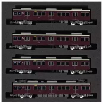 Green Max N Gauge 4266 Hankyu 6000 series Takarazuka Line set for additional intermediate cars 4-car (no power)