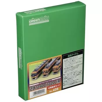 green max N gauge 426 Kintetsu 12400 (12200) series 4-car train set