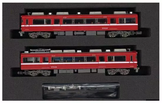 Green Max N Gauge 4543 Meitetsu 7700 Series White Belt Car 1990 gable Additional formation set (with window) 2-car (no power)