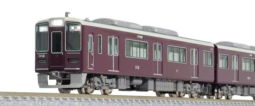 Green Max N Gauge Hankyu 1000 Series Shinpo Line Compatible Number Selection Type 8 Car Formation Set with Power 31935 Railway Model Train Car/Car
