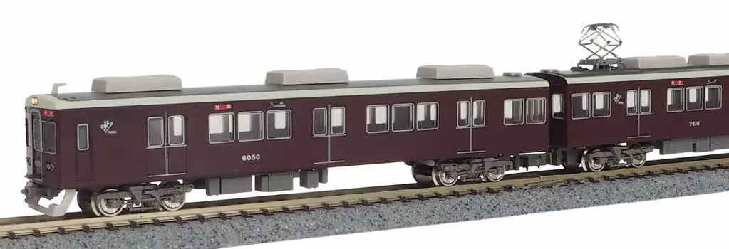 Green Max N Gauge Hankyu 6000 Series Kobe Line 6050 Formation Set with Power 30240 Railway Model Train 8-Car