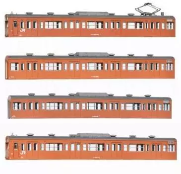 Green Max N gauge JNR (JR) 103 series low luck non-unit window refrigerated car orange Basic 4-car body kit B 18002 Railway model train