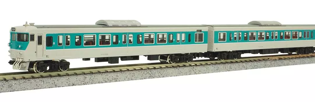 Green Max N gauge JR113 series 7700 series 40N improved Obama line W1 formation powered 30643 car, color, formation, 4-car set,