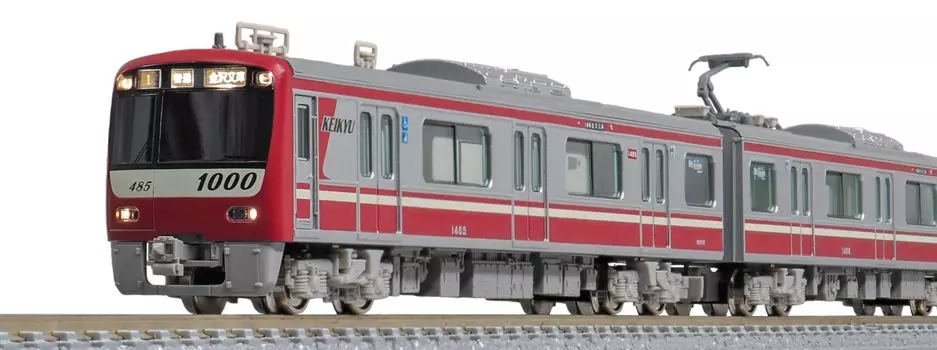 Green Max N Gauge Keikyu New 1000 Type Stainless Steel Number Selection Type Basic Set with Power 31811 Railway Model Train Car/Car 4-Car