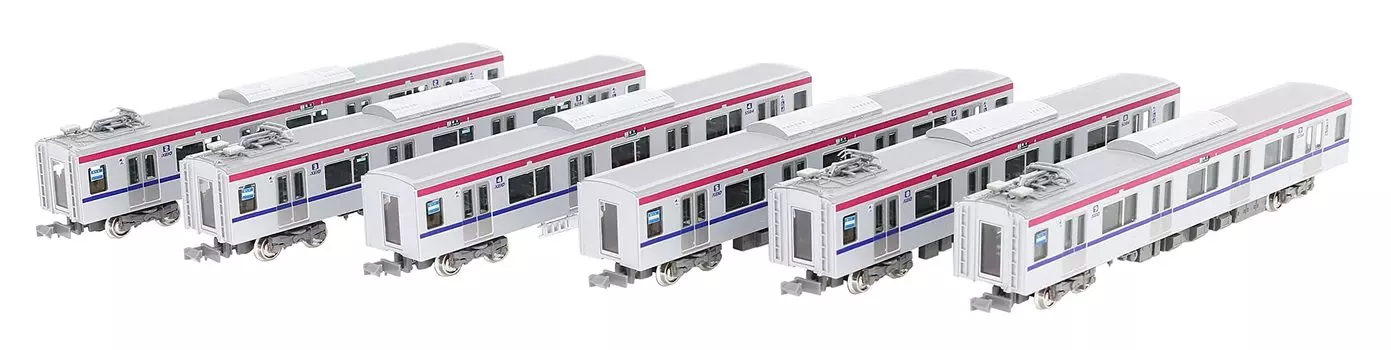 Green Max N Gauge Keio 5000 Series Keio Liner bound for Hashimoto set for additional intermediate cars No power 31502 Railway model train 6-car