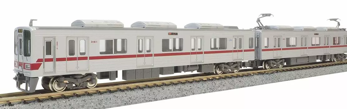 Green Max N Gauge Tobu 30000 Series Tojo Line New Logo Mark Basic Set with Power 30768 Railway Model Train / 6-Car
