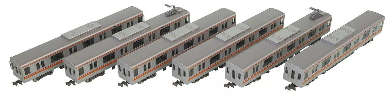 Green Max N Gauge Toyo Rapid Railway 2000 Series Additional Intermediate Car Set No Power 30657 Railway Model Train 6-Car
