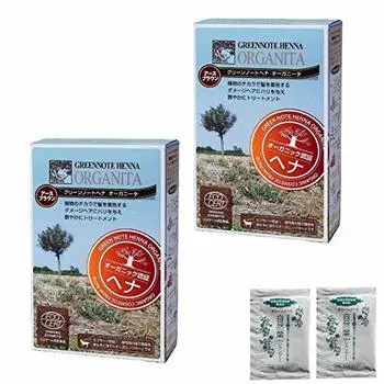 Green Note Henna Organita Earth Brown от 2 шт. Green Note Natural Leaf Shampoo 5 мл размер x 2 (набор ([Бонус] штук))