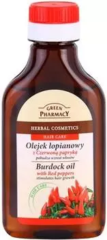 Green Pharmacy Red Peppers Репейное масло Репейное масло для стимуляции роста волос TU прозрачный
