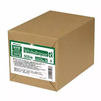 Green Purchasing Law Compliant Nagatoya Shoten White Paper R Environmental Paper Postcard 157g 500 Sheets ISO Whiteness [Thickest Mouth] NA-RT98