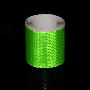 Green Reflective Safety Warning Tapes 5cm*3m High Intensity Waterproof Strips Self-Adhesive Reflectors Stickers For Trucks Trail зелёный