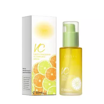 Green Tangerine VC Легкое отбеливание, осветление, увлажнение, исчезновение пятен от прыщей, оранжевый, 30 мл One Size жёлтый