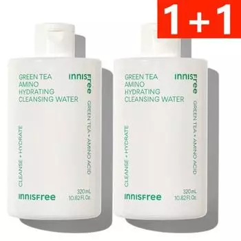 Green Tea Cleansing Water Amino Moisture 320ml 2pcs (1+1), 2pcs