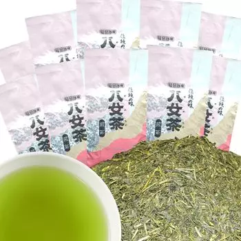 Green tea tea leaves Yame tea Sencha Gold 100g x 10 bags set Tea for home use office use Iwasakien Seicha Yame tea 100%