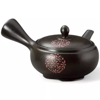 Green Teapot with Made in Japan J-kitchens Tokoname-yaki Nozomi-ami Strainer, 280cc,