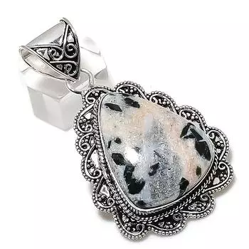 Green Tourmaline Gemstone Handmade 925 Sterling Silver Pendant 2.29 w9k73