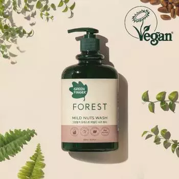 Greenfinger [Leayeon PICK] Средство для мытья посуды с мягкими орехами Greenfinger Forest, 500 мл