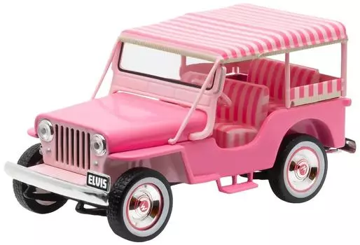 Greenlight 1960 Jeep Sally CJ3B, принадлежавший Элвису Пресли 1/43 Розовый джип розовый