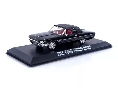 Greenlight 1965 Thunderbird Convertible Top Up Crow Black 86626 1/43