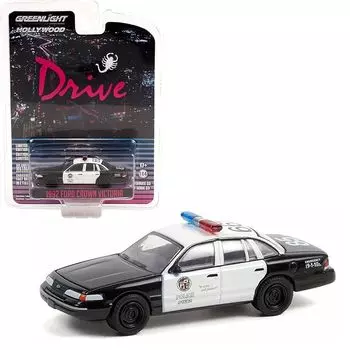 Greenlight 1/64 Ford Crown Victoria 1992 полицейская машина Drive Мини-машина Crown Victoria Police LAPD [продукт]