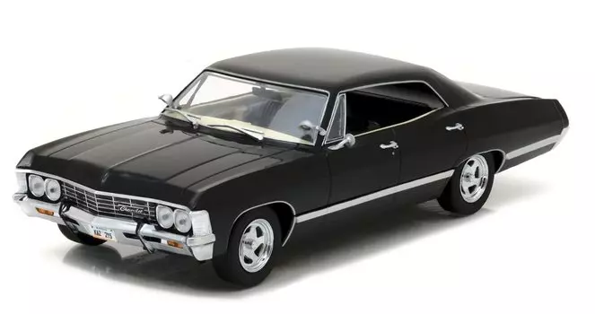 Greenlight 84035 1967 Chevrolet Impala Sports Sedan Tuxedo Black литая модель автомобиля 1/24