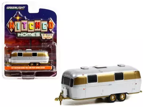 Greenlight Airstream Double Axle Land Yacht Safari Custom 1972 Greenlight Camper 1/64 Silver/Gold [Item] серебряный
