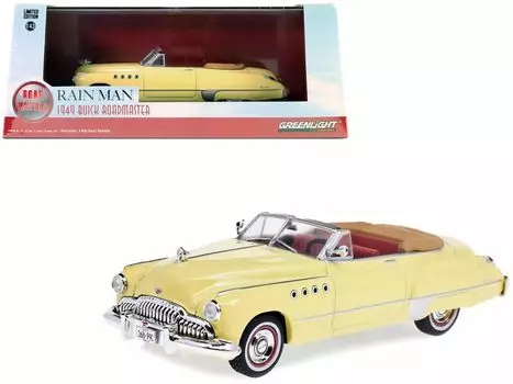 Greenlight Buick Roadmaster Кабриолет 1949 Бежевый Человек дождя Greenlight Roadmaster Человек дождя Миниатюрная машина 1/43 [Б/у] бежевый