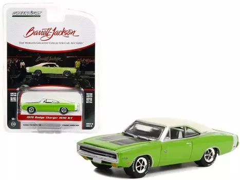 Greenlight Dodge Charger HEMI 1970 Green Valley Jackson GREENLIGHT Ser 10 Dodge Charger миникар 1/64 R/T Barrett-Jackson [предмет]
