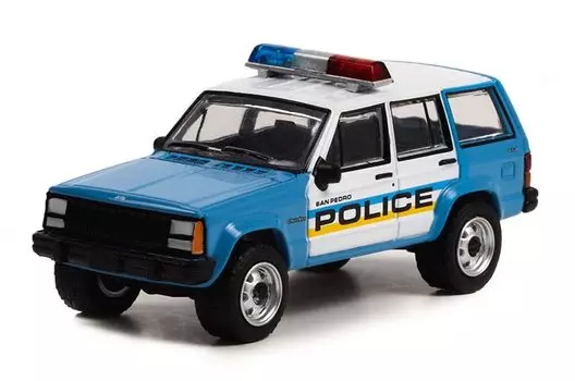 Greenlight Hollywood Series 36 Gone in Sixty Seconds 1995 Cherokee San Pedropolis Scale Diecast 44960-E - (2000) - - 164 синий