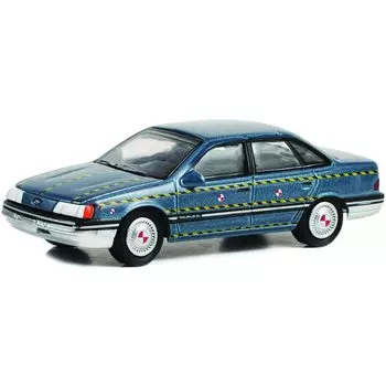 Greenlight Hollywood Series 38 Tommy Boy 1986 Taurus Zalinski Auto Parts Crash Test Vehicle Scale Diecast 44980-A 1/64