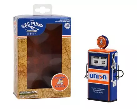 Greenlight Tokheim 350 Twin Gas Pump Union 76 1954 GREENLIGHT Gas Pump Union76 Diorama 1/18 [Item] жёлтый