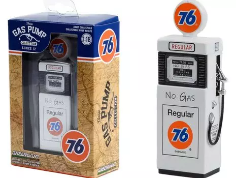 Greenlight Scale Wayne 505 Gas Pump Union 76 Diorama Diecast Model Car 1/18 No Gas чёрный