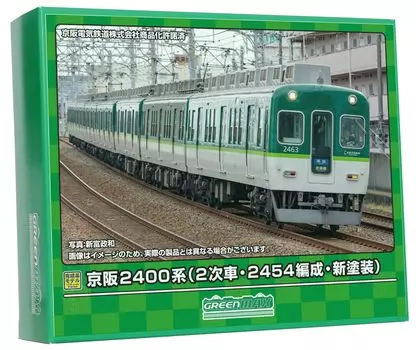Greenmax N gauge Keihan серия 2400 2-я 2454 новая модель поезда поезд, поезд, краска, набор из 7 вагонов, моторизованный, 31841,