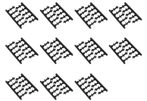 Greenmax N Gauge Knuckle Value Pack 110 Model Railroad 8900 Couplers, (Medium, Black, Pieces), Supplies,