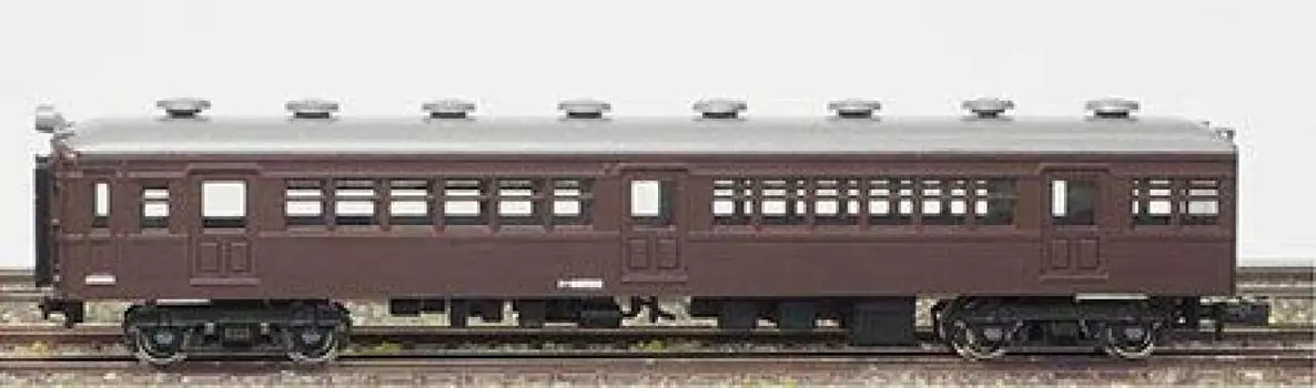 Greenmax N gauge Kuha 68 тип управления модель легковой автомобиль предварительно окрашенный автомобиль, полуобтекаемый, коричневый, 13006, железная дорога,
