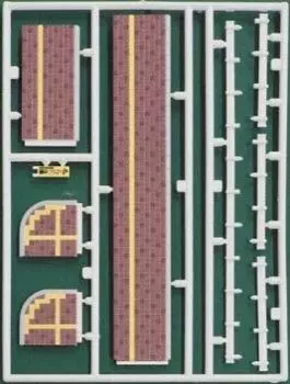Greenmax N gauge модель железной дороги с красным пятнистым узором, предварительно окрашенное покрытие, 2541,
