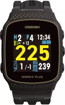 GreenOn THE GOLF WATCH NORM Plus с цветным ЖК-дисплеем Michibiki L1S THE GOLF WATCH NORM Plus II PLUS совместимы (НОРМ черный) чёрный