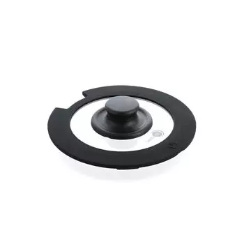GREENPAN Click Chef Эксклюзивная стеклянная крышка 16см Отдельный предмет Съемная ручка Совместима с индукционными и газовыми плитами Не содержит вредных веществ ПФАС-безопасна и легко моется чёрный