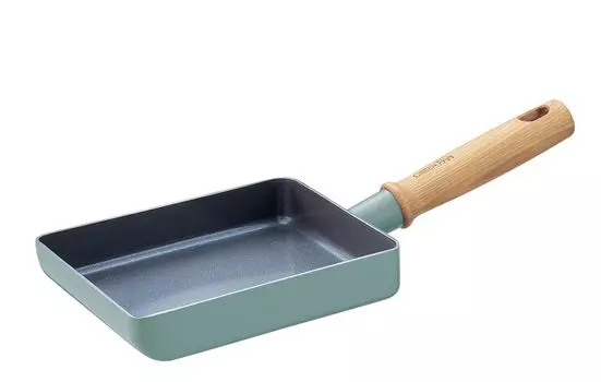 GREENPAN Яйцо Яйцо Газ Без Вредных PFAS Керамика Легко Слегка Натуральное Дерево Сковорода, Фритюрница, 14x18см, IH, Совместимый, Вещества, Свободный, Покрытие,