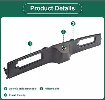 GreenYi 170 градусов золотой объектив CVBS AHD 1080P траектория автомобиля ручка багажника камера заднего вида для Jeep Compass 2017-2019