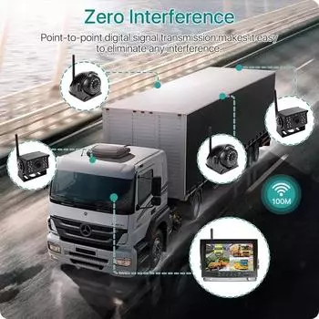 GreenYi 9 Высокое разрешение AHD беспроводной грузовик DVR монитор ночное видение обратный резервный рекордер Wifi камера 1080P для автобуса автомобиля No SD Card