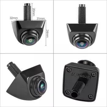 GreenYi AHD 1080P Автомобильная камера заднего вида, 360 градусов Регулируемый объектив «рыбий глаз» Ночное видение Водонепроницаемая камера переднего/заднего вида