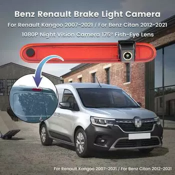GreenYi AHD камера заднего вида со стоп-сигналом для Opel Renault Kangoo 2007-2021 Mercedes Benz Citan Tourer W415 Micro Camper 2012-2021